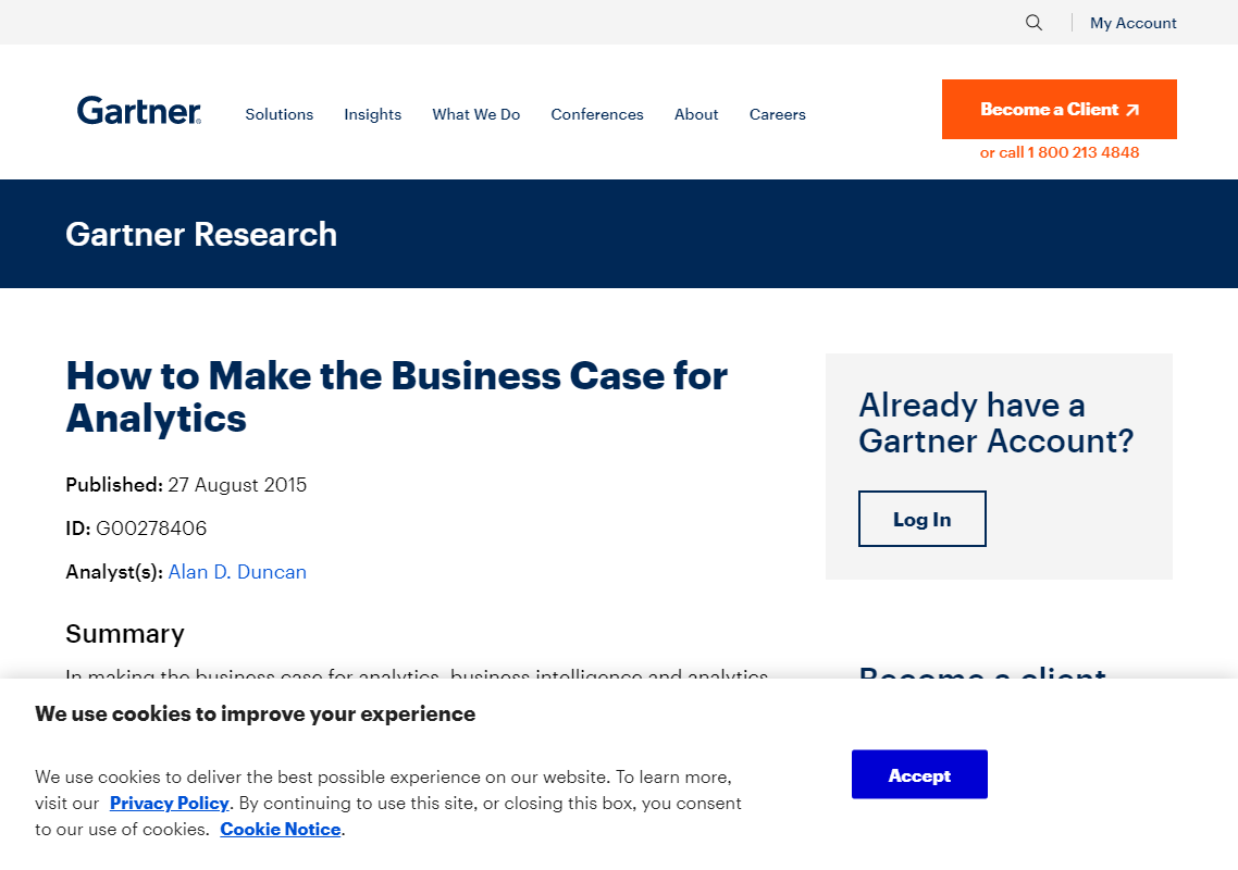How to make the business case for analytics - Socitm