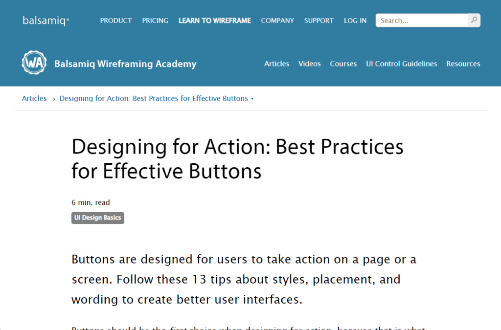 Designing for Action: Effective Buttons - Socitm