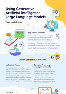 Socitm infographic - Using Generative AI and LLMs