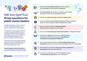 Public sector digital trends: 10 key questions for public sector leaders