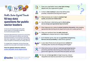 Infographic: 10 key data questions for public sector leaders