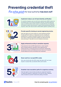 Socitm infographic: Five action points for local authority help desk staff