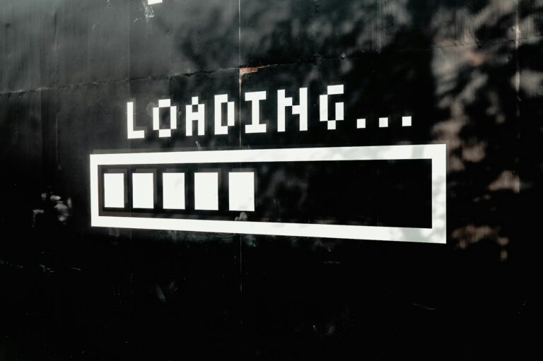 Update bar about two thirds loaded. Above it the word 'Loading...'
