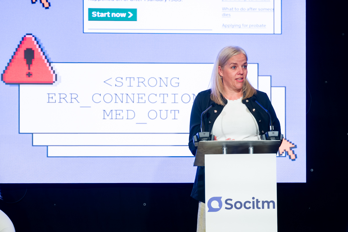Emma Toublic, Essex County Council, speaking at Socitm President's Conference 2026