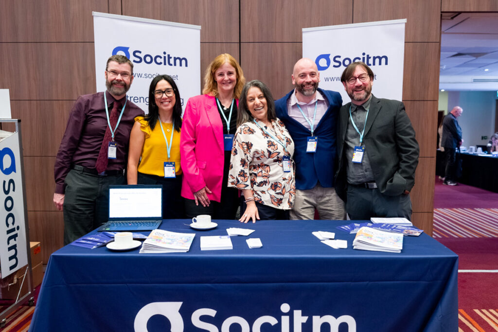 Socitm president, Yogita Popat, posing alongside Socitm staff at President's Conference 2026